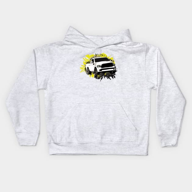 Dodge RAM 1500 pickup Kids Hoodie by mfz